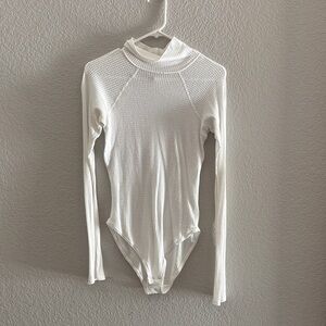 Free people White Long Sleeve Bodysuit